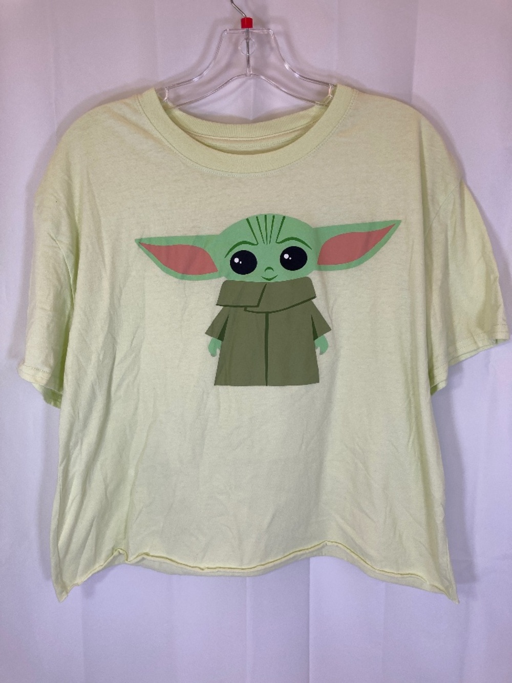 Star Wars MAD Engine Grogu Shirt Sz XL Juniors Green Short Sleeve Never Worn